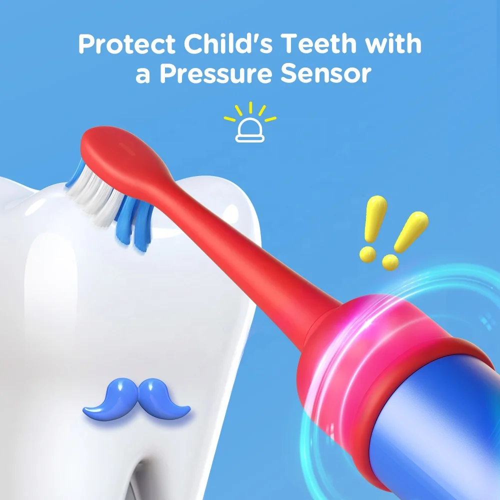 Bitvae BV K7S Smart APP 6+ Ages Kids Sonic Electric Toothbrush with Pressure Sensor