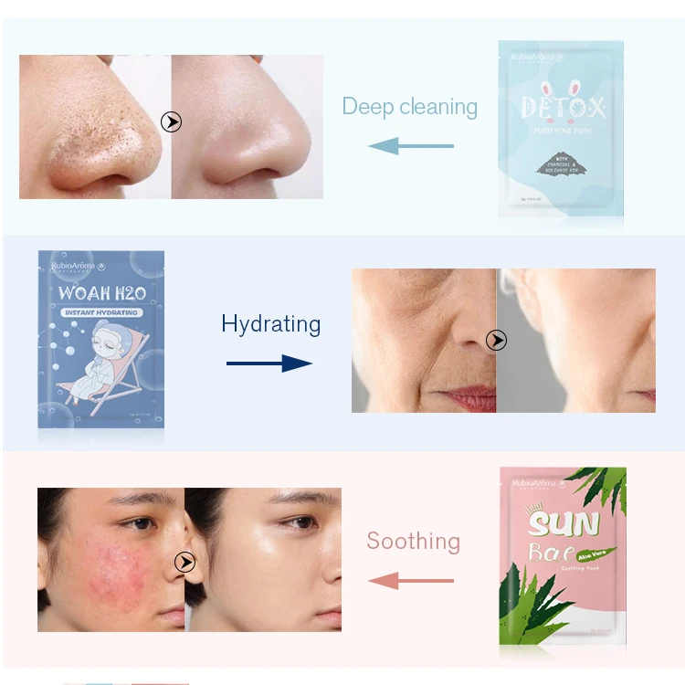 RubioAroma No Wash Day Night Beauty Gel Collagen Firming Sleeping Facial Mask For Korea Organic Natural Ingredient