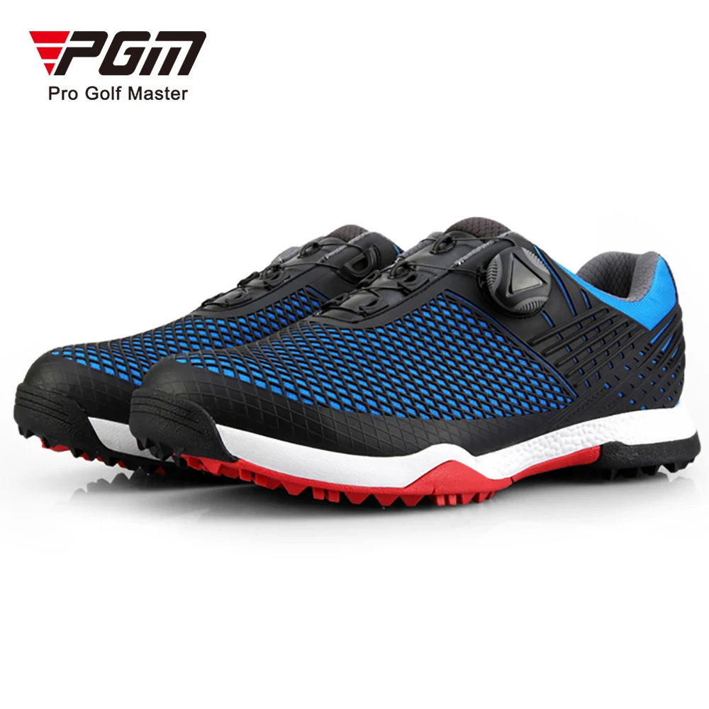 MO глаза из водонепроницаемого материала; Мягкие и удобные IP Инъекции Авто-на шнуровке мужская обувь для игры в гольф