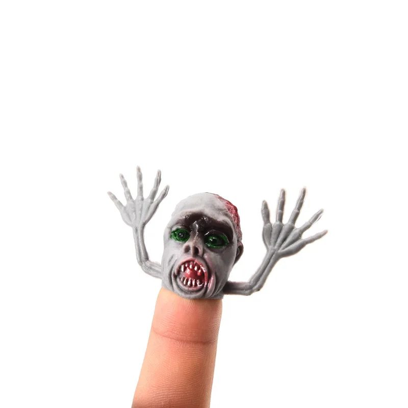 Halloween tricky mini funny finger sleeve relieve stress squeeze accessories Halloween toy of finger puppet