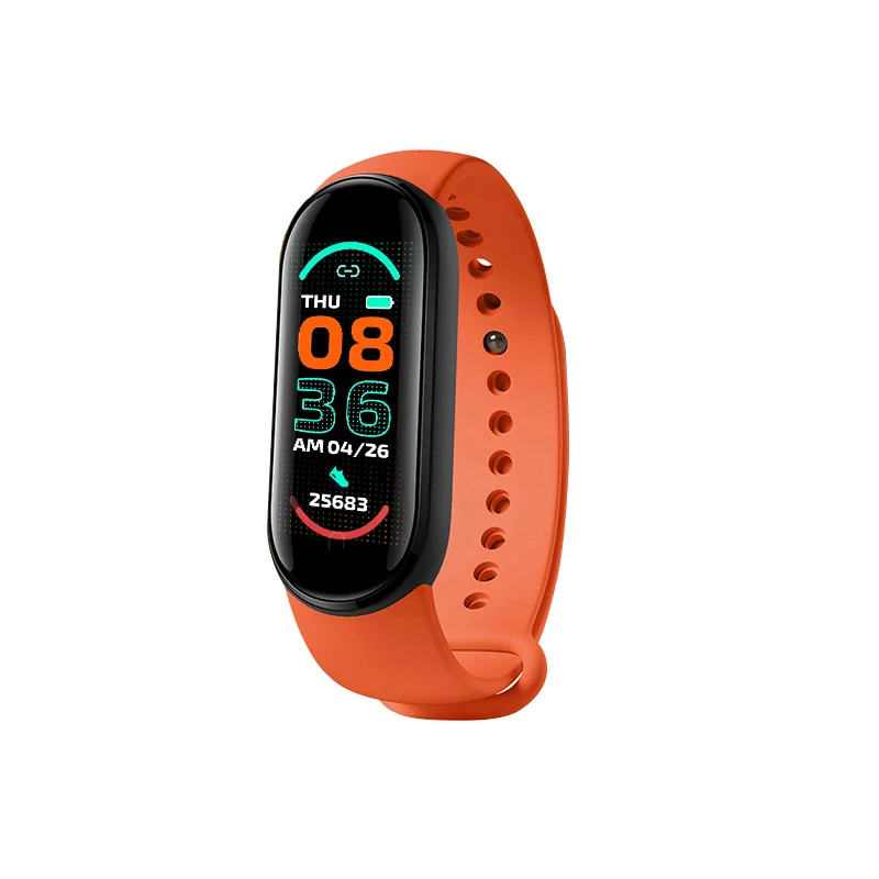 
Alibaba-Online-Shopping M6 Smart Wach Band Heart Rate Tracker Message Reminder Mini Wristband Fitness smartwatch for men women 