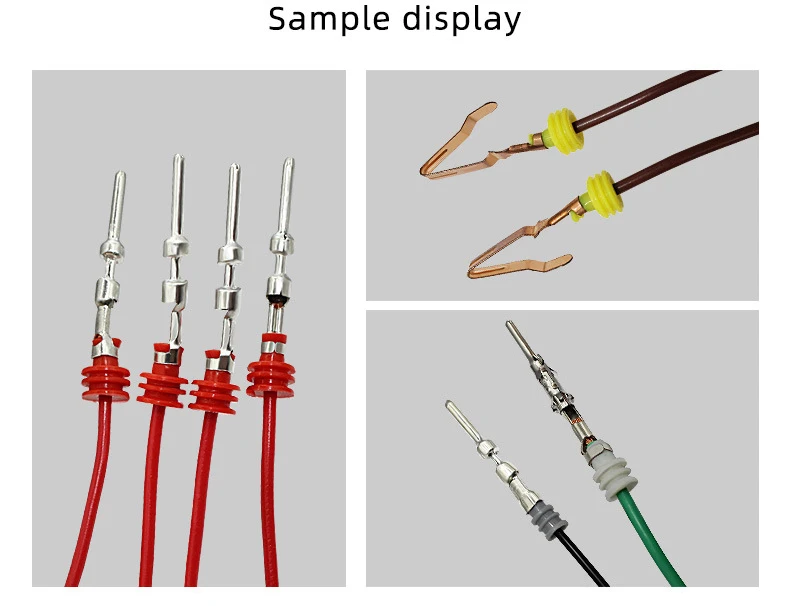Semi Automatic wire waterproof plug seal inserting threading cable stripper tool crimping machine BJ-GVC