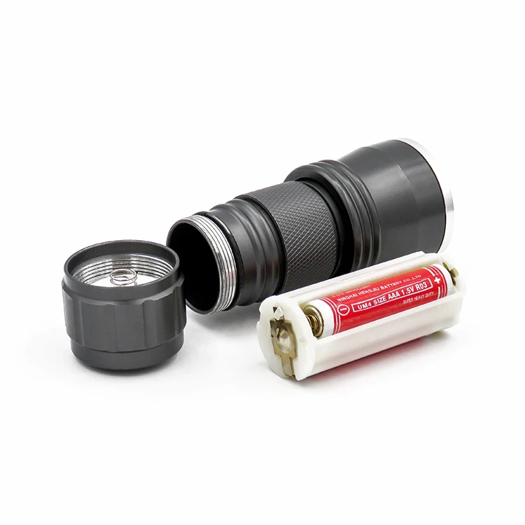 Scorpion detection 395nm uv flashlight 21led AAA dry battery purple torch hand held uv light