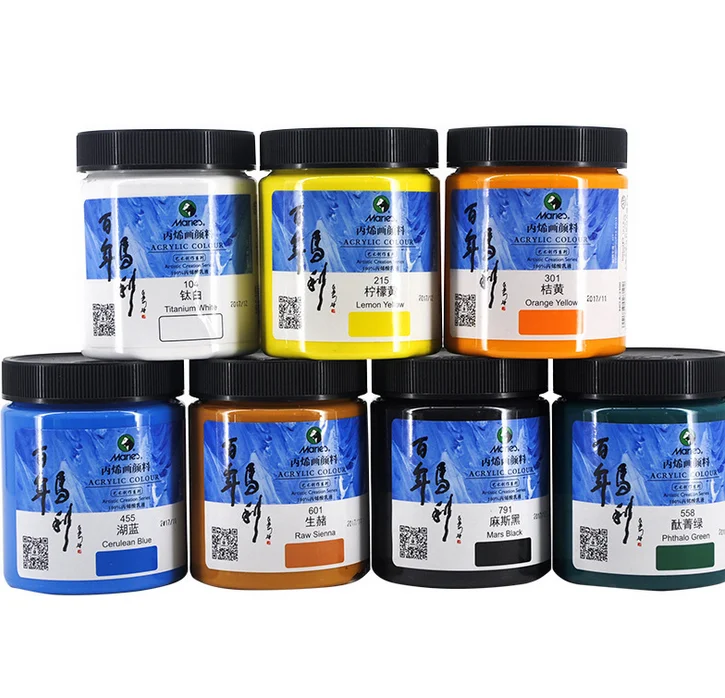 
Studio Acrylic Paints 300ml Briliante Gloss Waterproof 24 Colors ACRYLIC MEDIUM GLOSS 