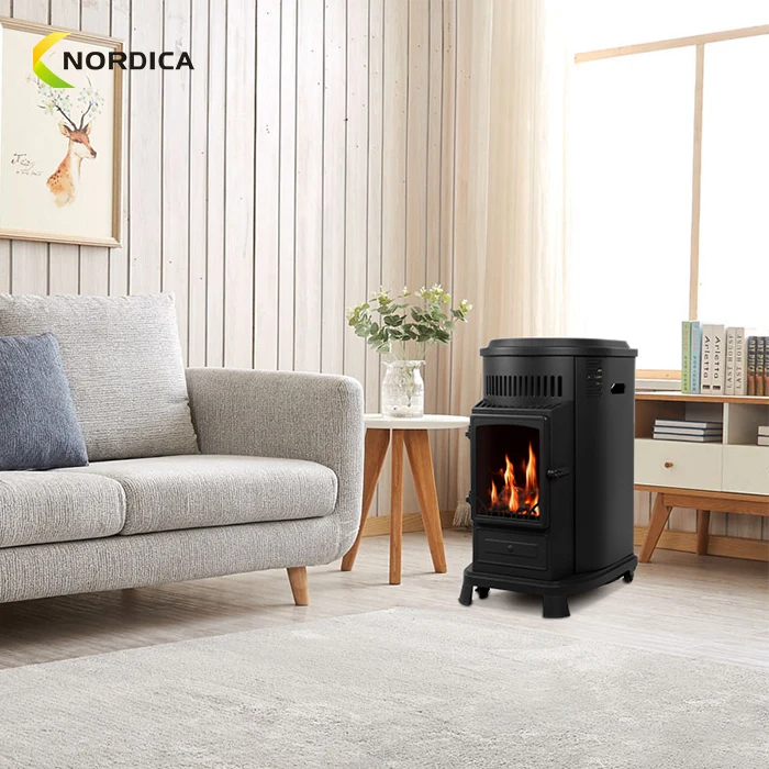 Wholesale Portable Gas Room Heater Red Flame Mobile Gas Indoor Heater 3.4 KW