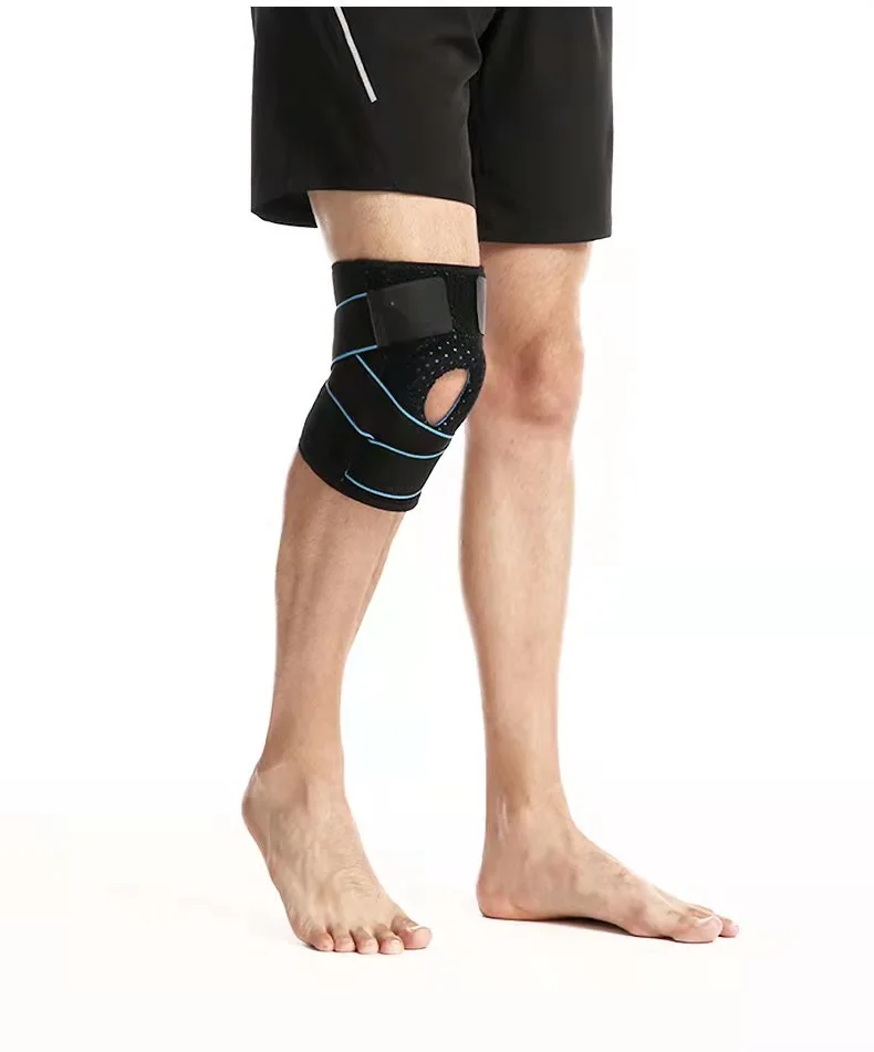 Adjustable Knee Brace with Side Stabilizers & Patella Gel Pads for Knee Support