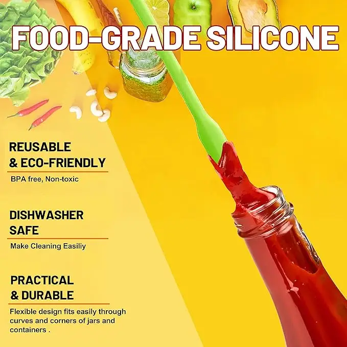 Hot Mini Makeup Spatula Silicone Spatula Set 3PCS Multifunctional Spatula for food Bottle Beauty Tiny Lotion Jar Scraper