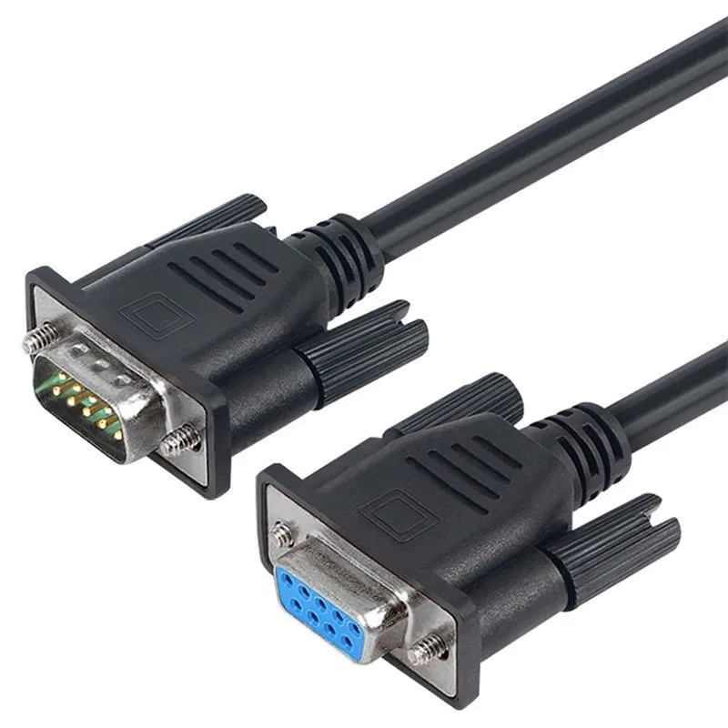 RS232 DB9 male to db9 Female Extend the cable 9-pin nickel plated serial port cable