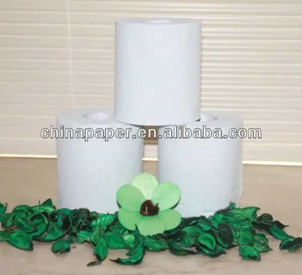 Virgin Bamboo Pulp Embossed Super Absorbent Bathroom Tissue Water Soluble Ultra Soft Toilet Tissue
