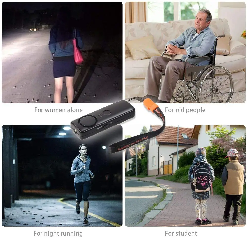 Emergency Alert Scream Panic Alarm Self Defense Tools Sos Alarm Anti Rape Alarm