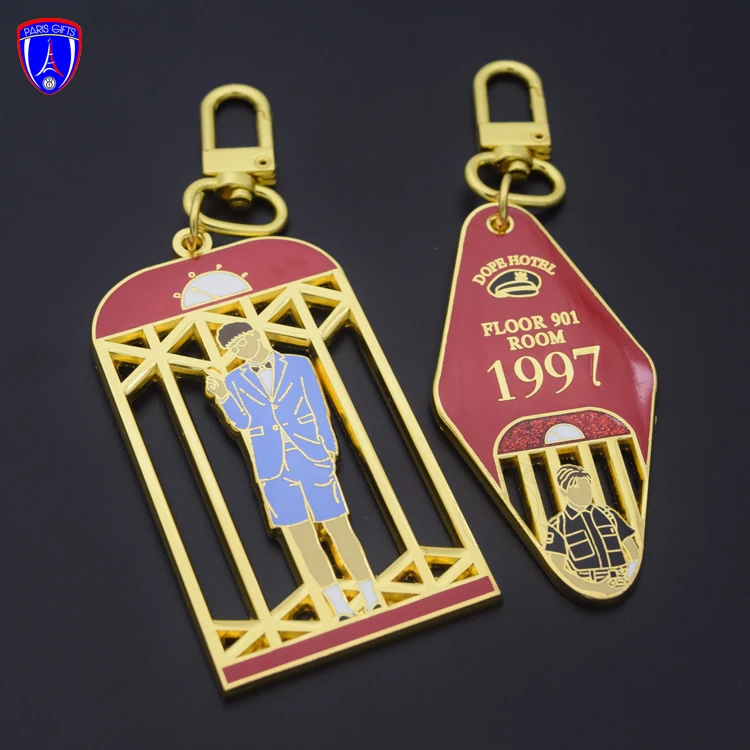 hot selling popular Korea Custom glitter keyring Jhope RM metal Keychain Clear  Keychain