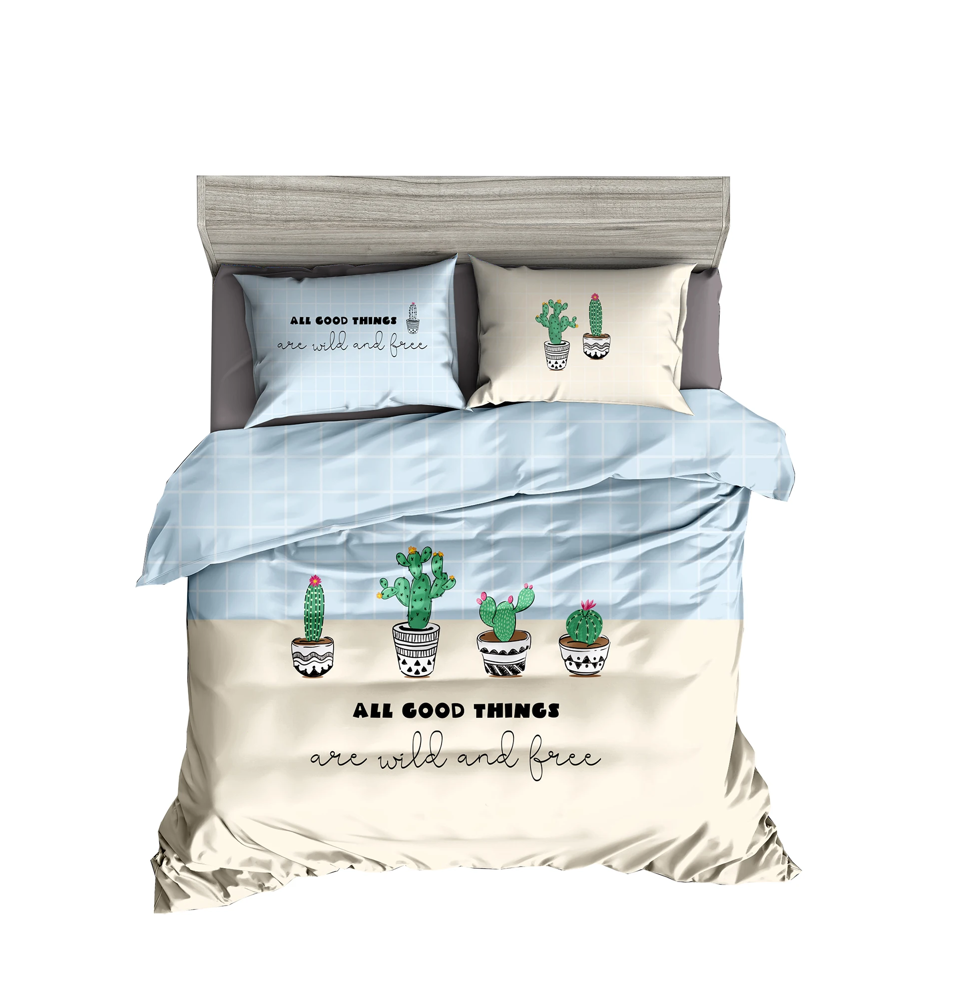 Customized design 100% cotton digital printing 3D adult and kids bedding sets