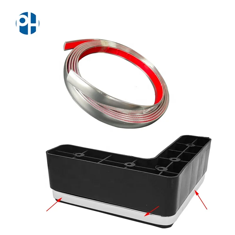 High Quality PVC Edge Banding Tape Metal Molding Strips Trim Strip for Furniture Accessory Room Decoration