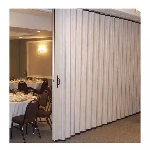 high quality PVC sliding door plastic accordion door room divider partition wall pvc folding door