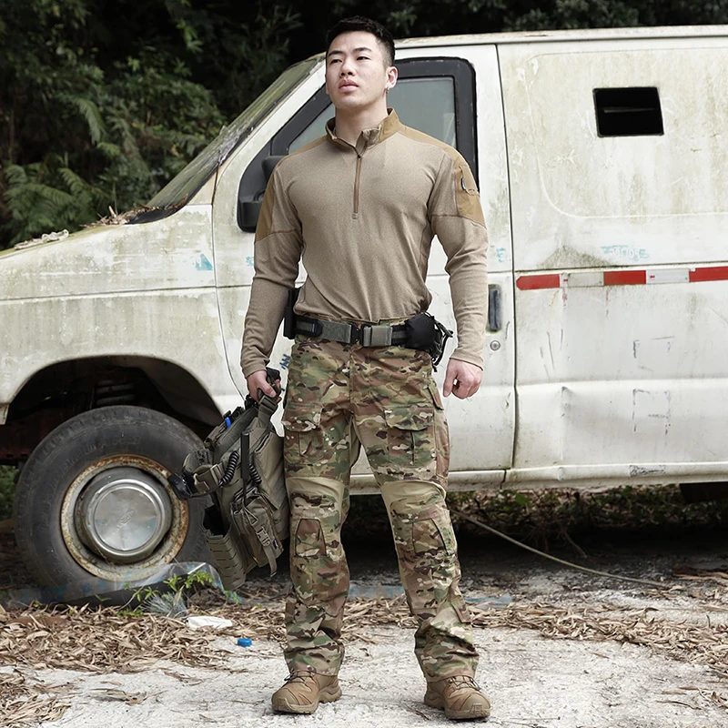 Emersongear Swat Police Tactical Long Sleeves T shirts Outdoor Military Uniforms Army Combat Tactical Shirts