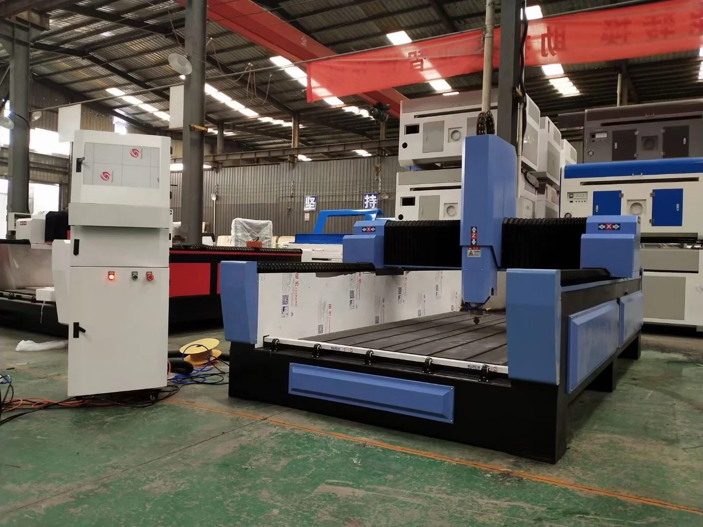 Heavy stone marble granite engraving cnc router 5.5kw spindle CA-1325 3d carving router machine for stone