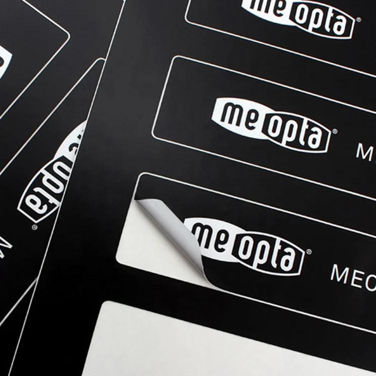 Custom Design Vinyl Paper Decal Sheet Digital Printing Adhesive Label Sheet Kiss Cut Stickers