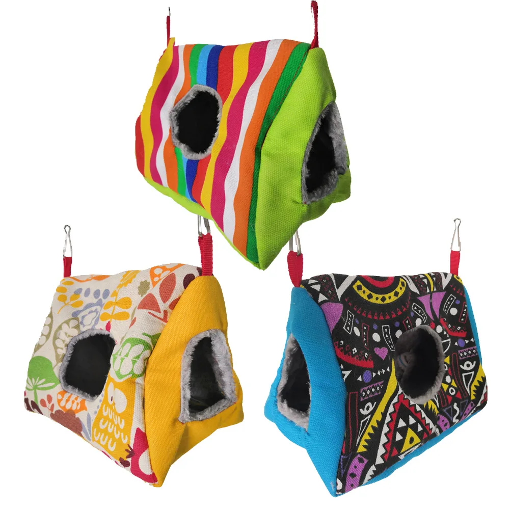 Hot sales Comfortable Small Parrot Canary Bird Nest mini bird house hanging bird nest hammock bed