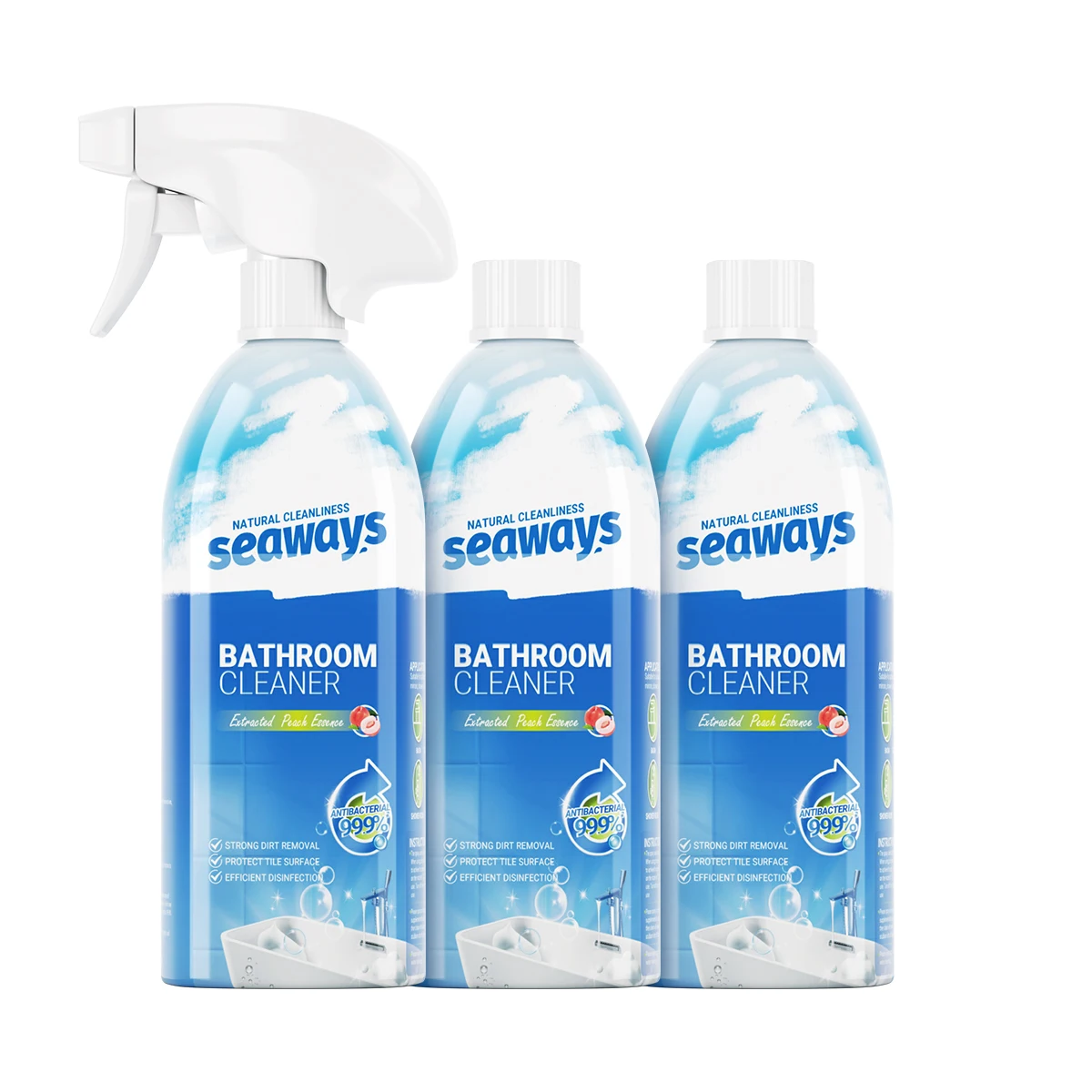 Eco-Friendly OEM Custom Clean Calcium Lime Rust Remover Bathroom Cleaner Limescale Shower Cleaning Spray