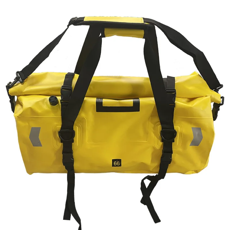 Waterproof PVC Large Capacity Tail Bag Cycling Backpack Pannier Bag Motorcycle Universal Storage Bag