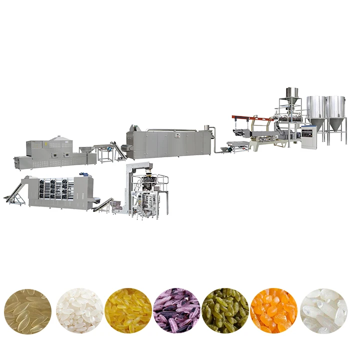 Twin Screw Artificial Rice Making Machine Equipment