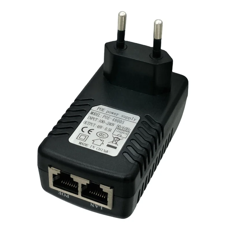 ЕС Plug POE блок питания 18V1A инжектор Ethernet адаптер мост CPE беспроводной Модуль