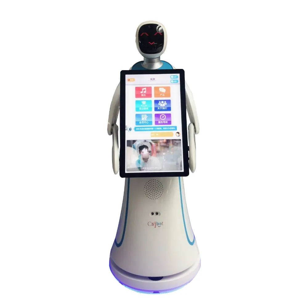 Humanoid Intelligent Commercial Service Reception Super Big Screen Ai Humanoid Intelligent Robot In Restaurant
