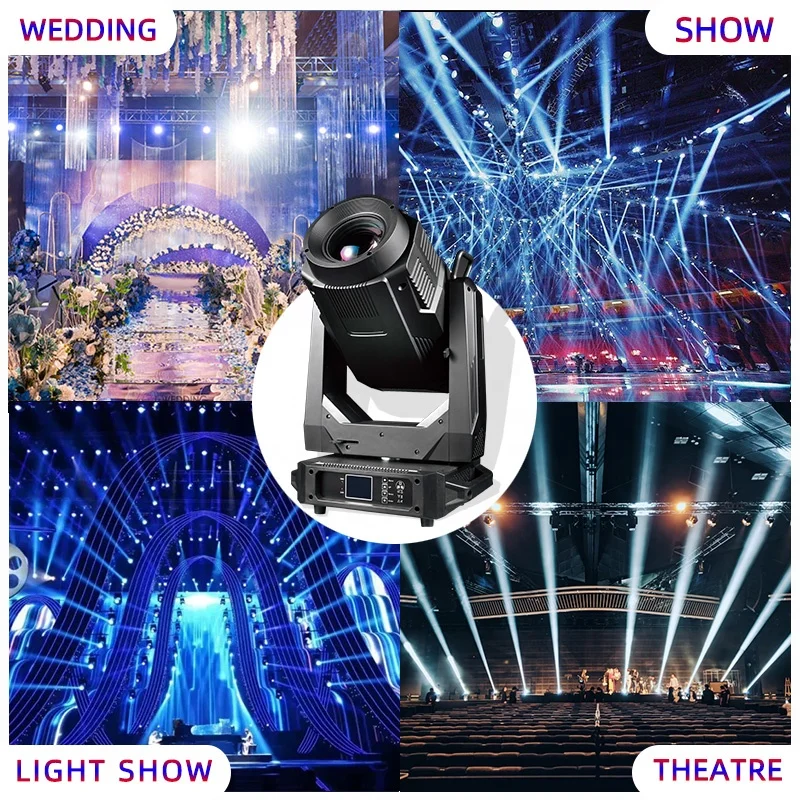 Honghe 800W CMY&CTO Zoom 4in1 Beam Wash Spot Cutting Profile Led Moving Head Lights With Mutifiy Pattern Effect