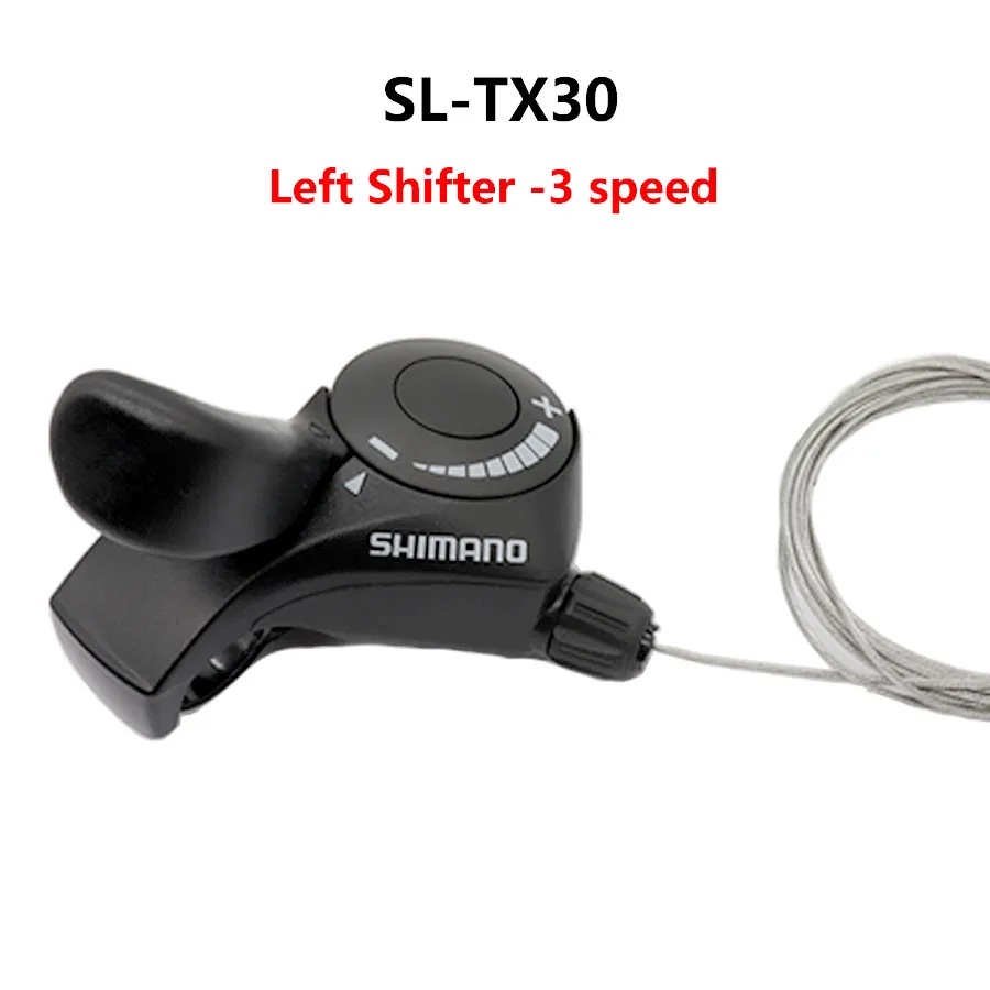 Горных велосипедов Shimano турнир SL TX30 велосипед переключения передач 6/7/18/21 скорость SL-TX50 перемещения рычага для Внутренняя Шестерня кабеля в комплекте оригинальных запасных частей