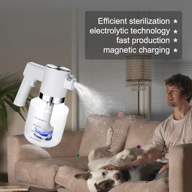 800ml Three Stage Concentration Adjustment Sodium Hypochlorite Generator 3000mAh Hypochlorite Sodium Generator