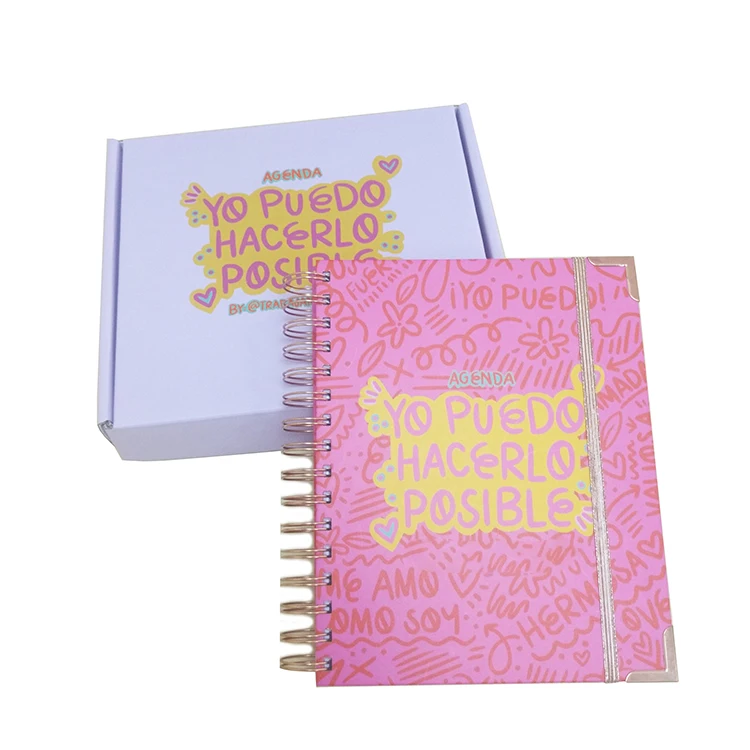 Pink Planners 2022 2023 Planner Agenda Full Color Printed With 12 Tabs And Sticker Custom