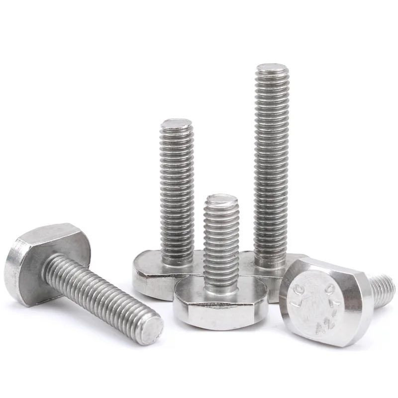 Stainless Steel Aluminum Din186 Din261 T Slot Bolt M6 m8 Hammer Bolt Galvanized T Head Bolt T-Bolt