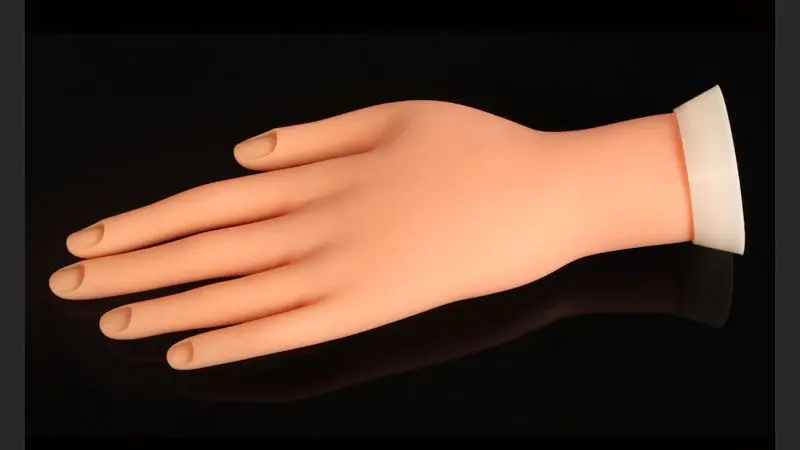 NO Adjustable Nail Art Practice Model Fake Hand For Training And Display