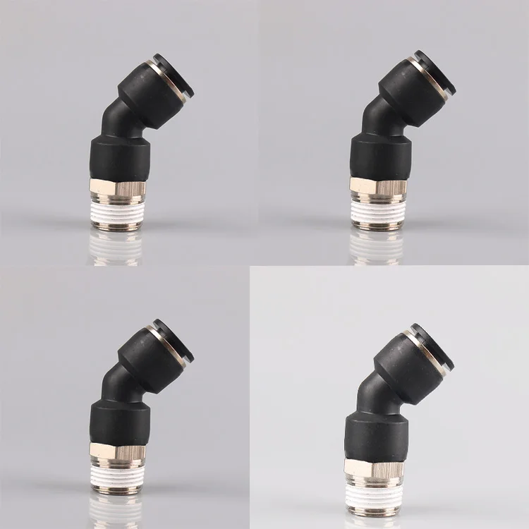 
PLH Elbow Quick Push to Connect Pneumatic Fitting Quick Coupling Connector Nylon Quick Connector for Air Brake Hose 