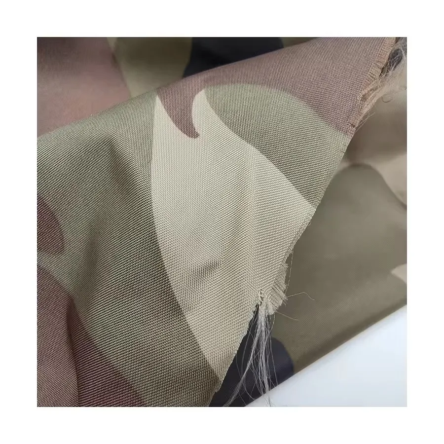 Durable Camouflage Digital Printing 70D 270T Nylon Taffeta Printed Fabric for Jackets