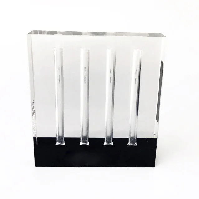 custom car oil comparison display stand Acrylic Transmission Oil Viscometer Demonstration Stand