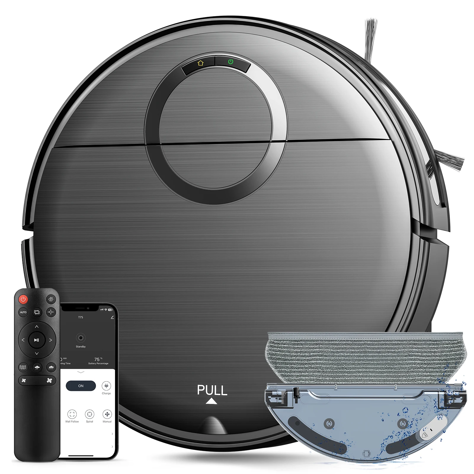 3 in 1 household auto floor sweeping mopping vaccum machine rechargeable smart automatic electric robot vacuum cleaner