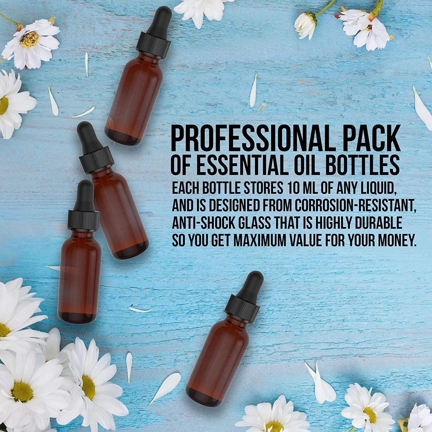 10ml Amber Glass Essential Oil Bottle With Child Proof Tamper Evident Cap Or Orifice Reducer