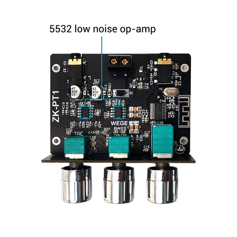 Wireless 5.0 Tone Pre-stage Amplifier Dual Channel Stereo Audio Decoder Board