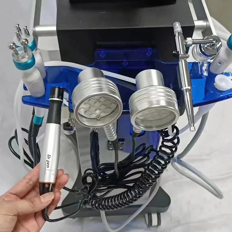 14 in 1 multifunctional dermabrasion beauty machine hydro skin problem solution equipment wrinkles removal facial polishing