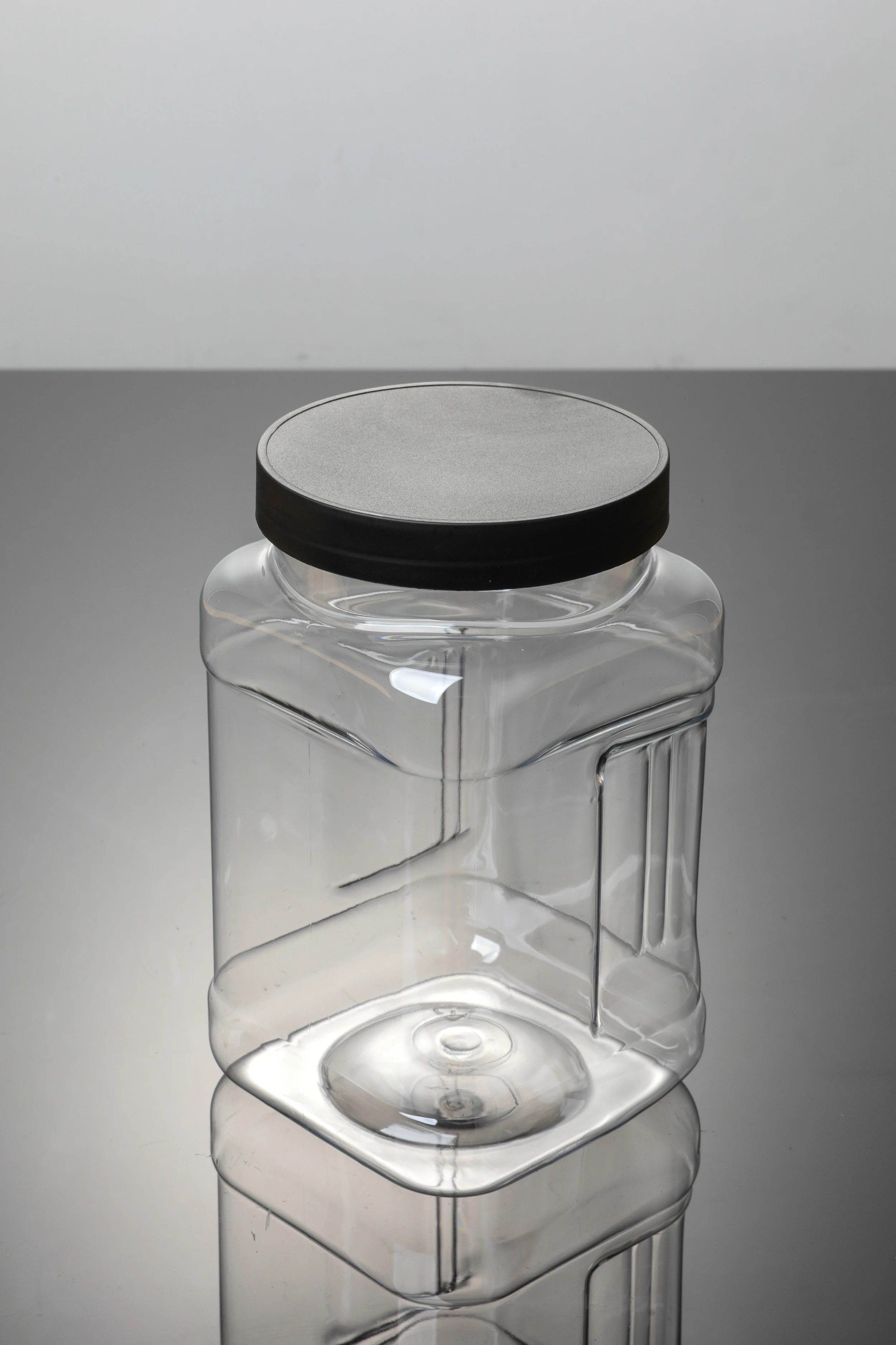 1kg Plastic Cookie Jars Lids with White Caps PET Base Food Packaging Containers for Cosmetics Storage Cookie Storage in Malaysia