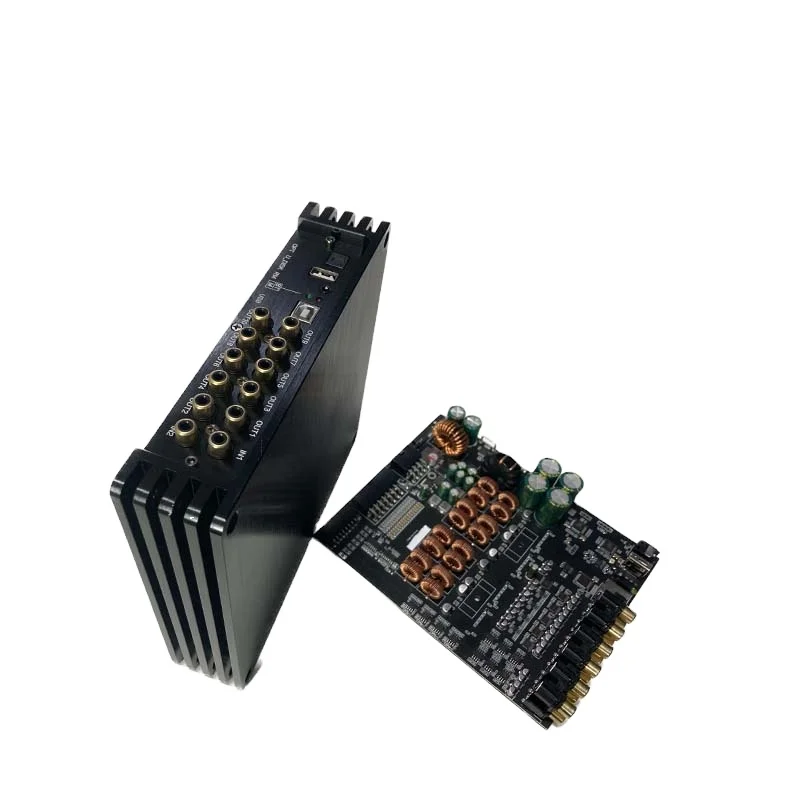 factory Hot selling 8 channel cheap price car audio DSP amplifier processor with amp support computer / phone