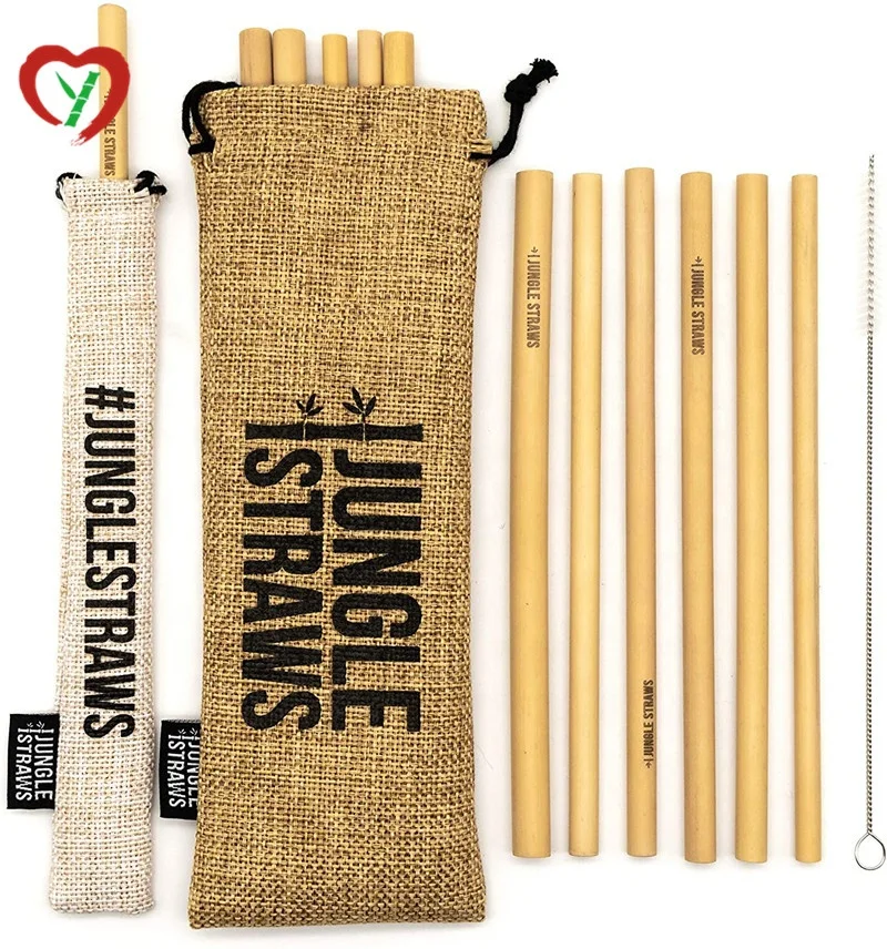 amazon top seller borosilicate glass straw packed in custom bamboo case or paper box with engrave logo 6/8/10/12/14mm diamete