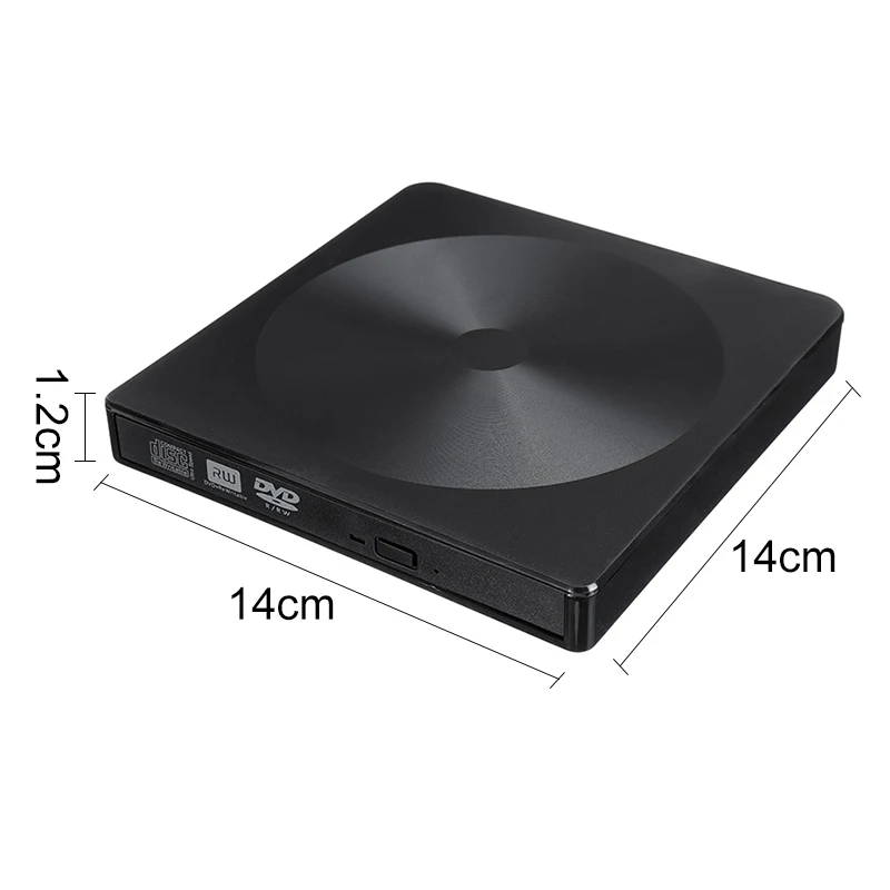 USB3.0 Ultra-thin Type-C External DVD RW CD Writer Drive Burner Reader Player Optical Drives For Laptop PC DVD Burner DVD Player