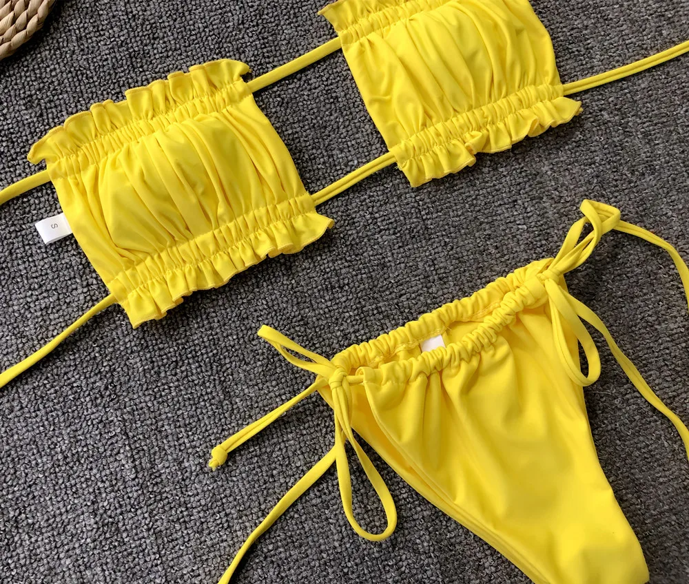 
Top Selling Custom Micro Mini Bikini Beachwear Women Swimwear Sexy Two Pieces Bikini 