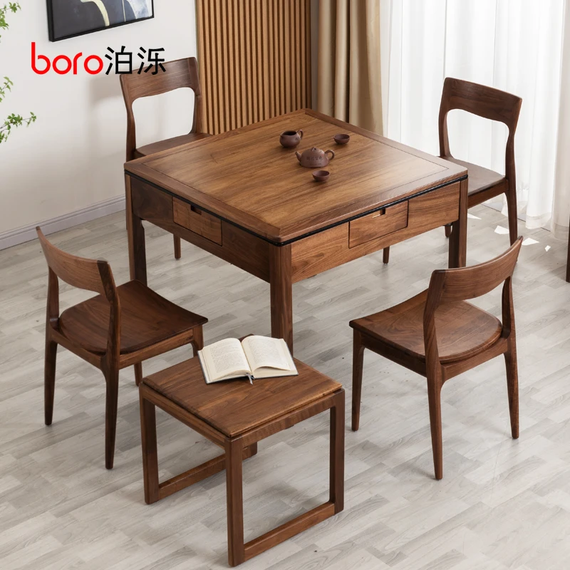 Chinese mahjong machine home automatic push-free mahjong table table dual use