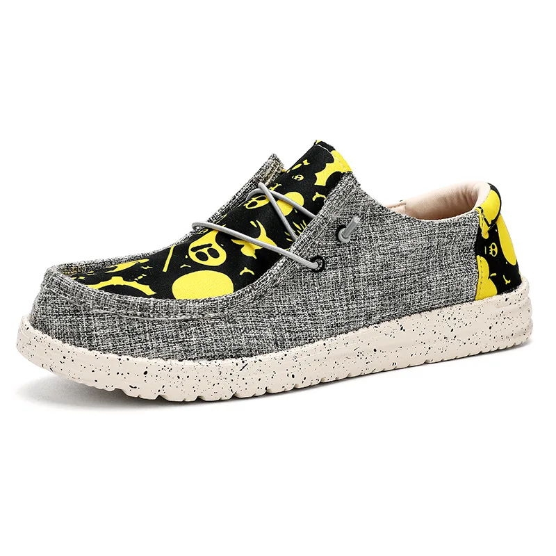 Wholesale Customized Easy On and Off Jeans Canvas Shoes Man Fashion Sneakers Loafers Mens Casual Shoes On Sale Online