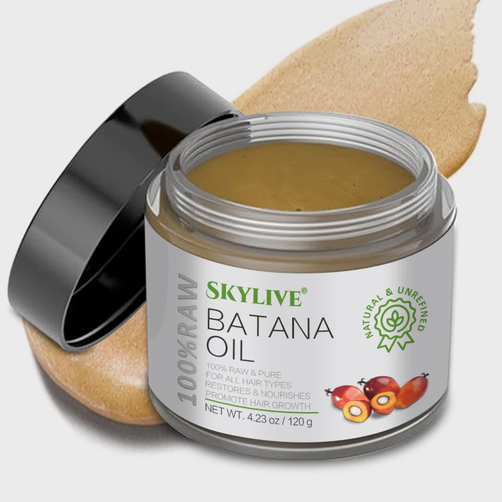 Skylive Hydration 100% Pure Batana Oil Natural Keratin Protein Hair Treatment Smoothing And Repairing Hair Growth Product