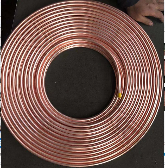 8mmx0.6mm pure copper pancake copper pipe used for air conditioner