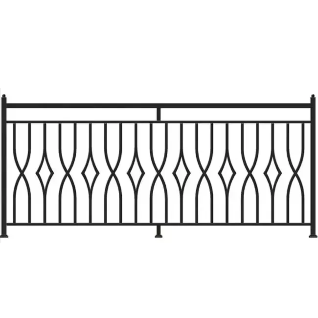 Outdoor galvanized mild steel iron balustrades with special designs/ balcony aluminum / external carbon steel railings